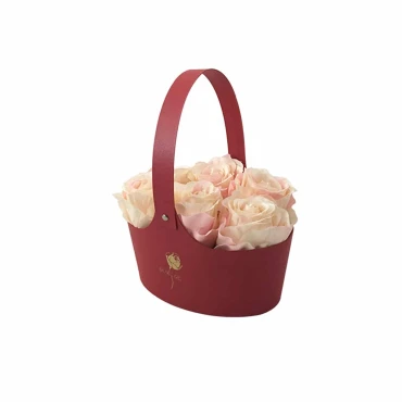 JK Home Décor - Καλάθι Χάρτινο Ροζ 20x16x13cm