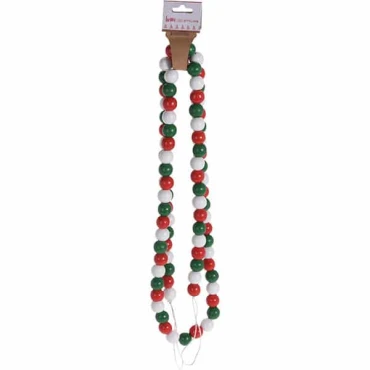 JK Home Décor - Bead Garland Wood 180cm 2ASS