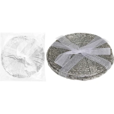 JK Home Décor - Coaster S/4 Beaded