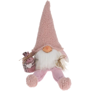 JK Home Décor - Gnome Pink Car Sitting 49cm