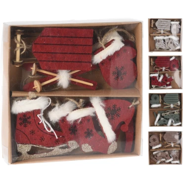 JK Home Décor - Hangdeco Felt S/10 4ASS