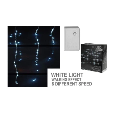 JK Home Décor - Icicle Lighting 200LED 8m