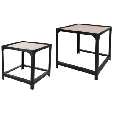 JΚ Home Décor - Τραπεζάκι Μεταλλικό S/2 50cm-42cm