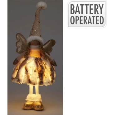 JK Home Décor - Άγγελος Κορίτσι Χρυσό WW LED 22x50cm
