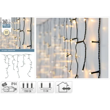 JK Home Décor - Λαμπάκια Βροχή WW 360LED 12M