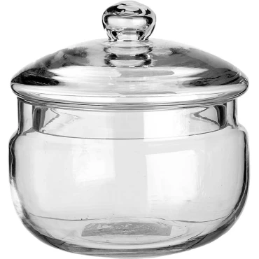JK Home Décor - Γυάλα με Καπάκι 15x15cm