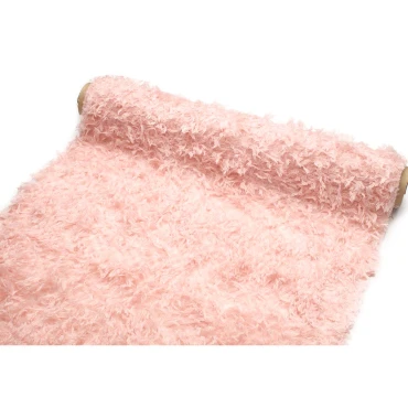 JΚ Home Décor - Ύφασμα Feather Fur 48cmΧ2.20m Σομόν