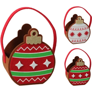 JK Home Décor - Τσαντάκι Τσόχινο Μπάλα 13x6.5x15.5cm 2Σχδ