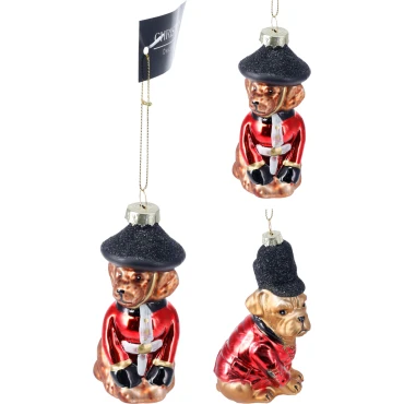 JK Home Décor - Στολίδι Στρατιώτης από Γυαλί 10cm 2Σχδ