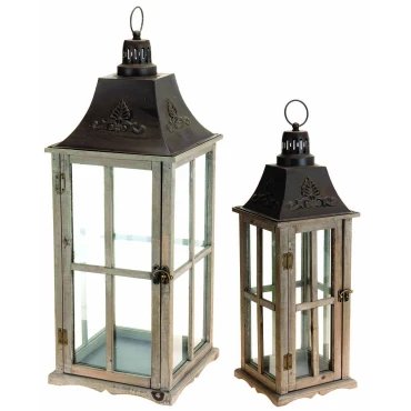 JK Home Décor - Lantern S/2