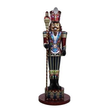 JΚ Home Décor - Καρυοθραύστης Πολυρεζίν με LED-Μουσική 86.4x162.6cm