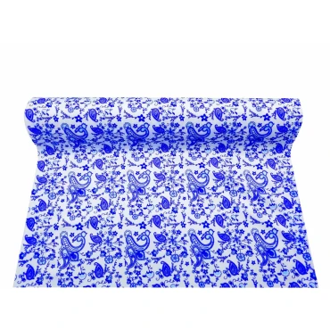 JΚ Home Décor - Ύφασμα Λευκό Holland Velvet Paisley 50cmX3m