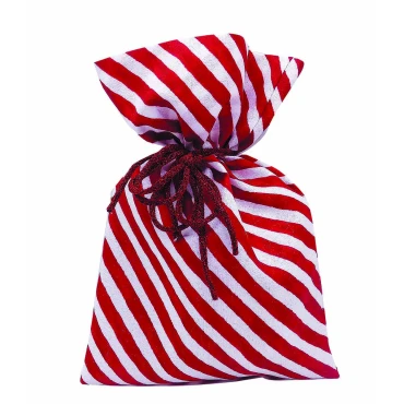 JΚ Home Décor - Πουγκί Κορδόνι Line Red Lollipop 23cmX28cm