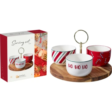 JK Home Décor - Βάση για Μπώλ Χριστουγέννων 29cm S/4