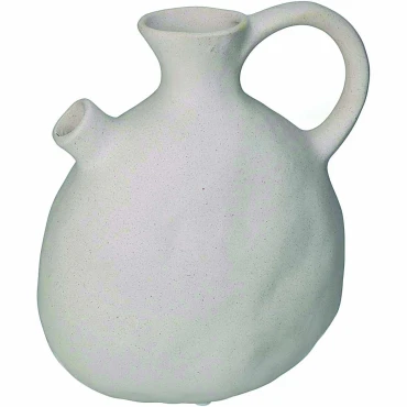 JΚ Home Décor - Βάζο Πορσελάνη Λευκό 16.2x9.2x20cm