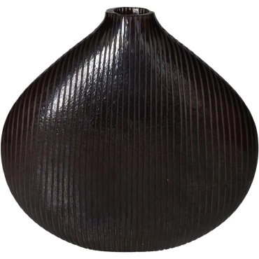 JΚ Home Décor - Βάζο Μαύρο 22x7x24cm