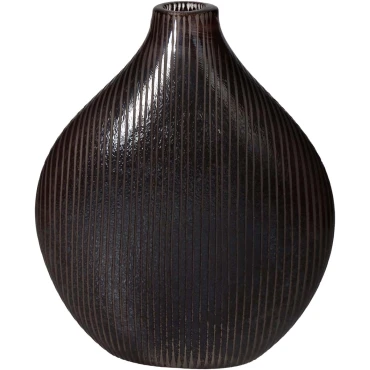JΚ Home Décor - Βάζο Μαύρο 28x7x23cm
