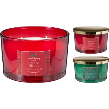 JK Home Décor - Αρωματικό Κερί σε Γυαλί 13cm 2Σχδ