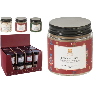 JK Home Décor - Αρωματικό Κερί σε Γυαλί 6x6cm 4Σχδ