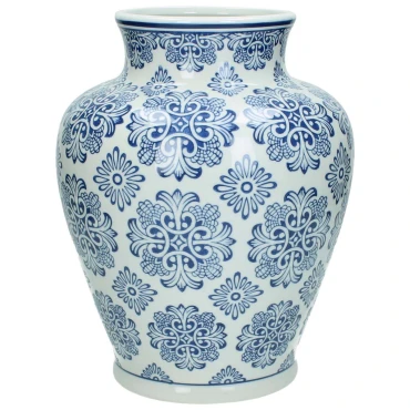 JK Home Décor - Βάζο Chinoiserie Πορσελάνη 21x21x28cm