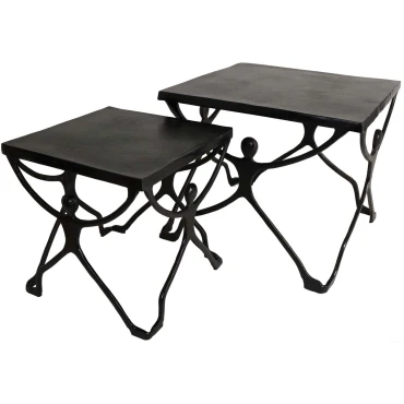 JΚ Home Décor - Διακοσμητικό Τραπεζιού Μαύρο 49x58x58cm