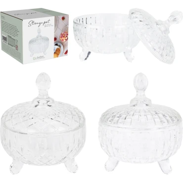 JΚ Home Decor - Μπομπονιέρα Γυάλινη 200ml 2Ass
