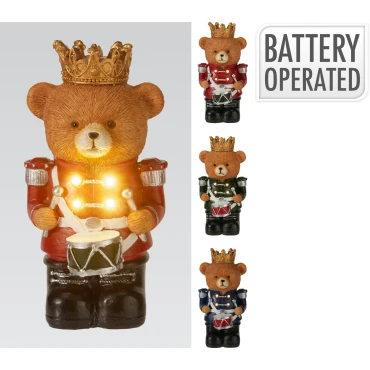 JK Home Décor - Αρκουδάκι Led 15cm 3Σχδ