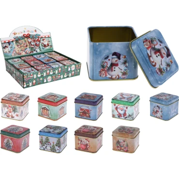 JK Home Décor - Κουτί Μεταλλικό 8x6cm 6Σχδ