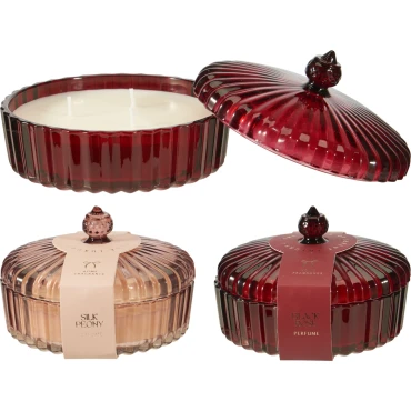 JK Home Décor - Αρωματικό Κερί σε Γυαλί 13x8cm 2Σχδ