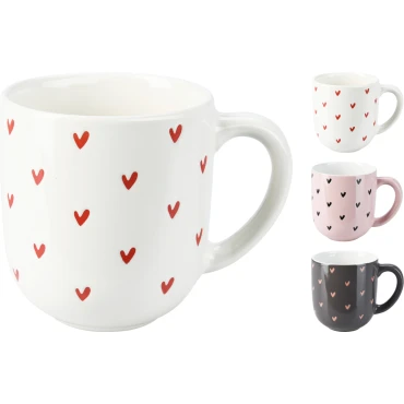 JΚ Home Decor - Κούπα Stoneware 300ml 3Ass