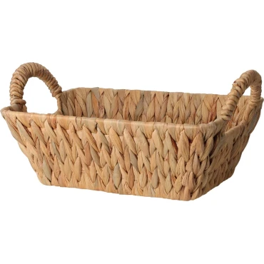 JK Home Décor - Καλάθι με Λαβές από Φυσικό Φύλλο 30x20x11cm