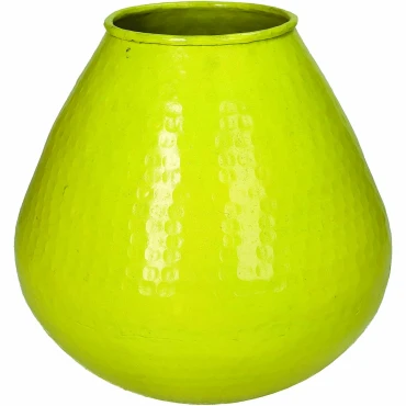 JΚ Home Décor - Κασπώ Κίτρινο Αλουμίνιο 22x22x20cm