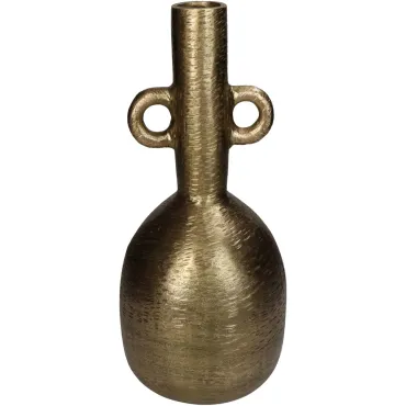 JΚ Home Décor - Βάζο Αλουμίνιο Χρυσό 16x15.5x35.5cm