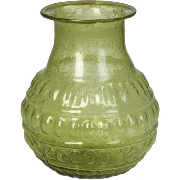 JΚ Home Décor - Βάζο Vintage Πράσινο 10.5x10.5x13cm