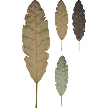 JK Home Décor - Κλαδί Μπανανόφυλλο 140cm 3Σχδ
