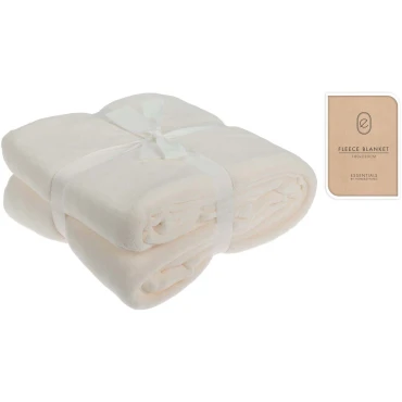 JK Home Décor - Κουβέρτα Fleece σε Λευκό 180x230cm