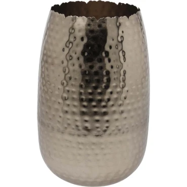 JK Home Décor - Βάζο από Μέταλλο Ασημί 18x29cm
