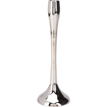 JK Home Décor - Κηροπήγιο από Αλουμίνιο Ασημί 8.5x25.5cm