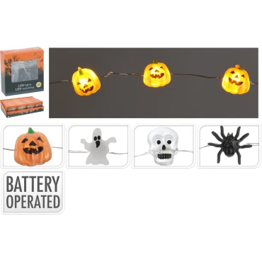 JK Home Décor - Λαμπάκια Halloween Silverwire 20LED 110cm 4Σχδ
