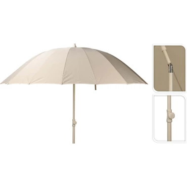 JK Home Décor - Ομπρέλα Μπεζ 220cm