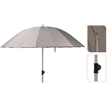 JK Home Décor - Ομπρέλα Γκρι 220cm