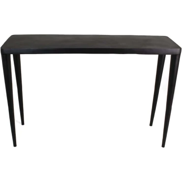 JΚ Home Décor - Βοηθητικό Τραπέζι Αλουμινίου Μαύρο 100x30x65cm