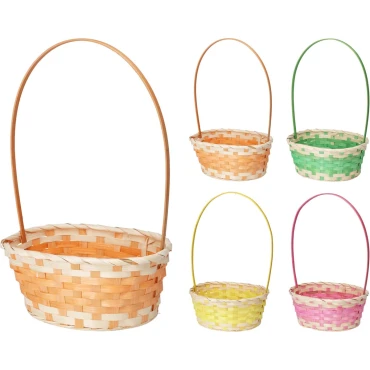 JK Home Décor - Καλάθι Bamboo 24x20x11-38cm 4Σχδ