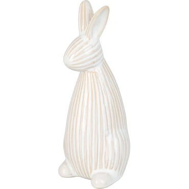 JΚ Home Decor - Λαγουδάκι Πορσελάνη 18cm Κρεμ