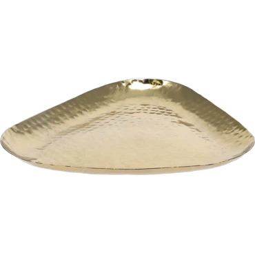 JK Home Décor - Δίσκος Μεταλλικός σε Χρυσό 16x16cm