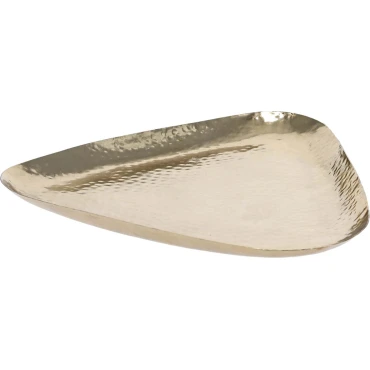 JK Home Décor - Δίσκος Μεταλλικός σε Χρυσό 25.5x26cm