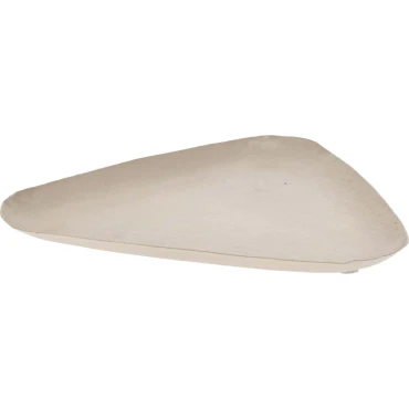 JK Home Décor - Δίσκος Μεταλλικός σε Μπεζ 21.5x20.5cm