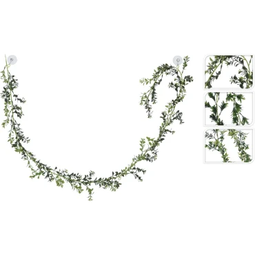 JK Home Décor - Γιρλάντα με Πρασινάδα 180cm 4Σχδ