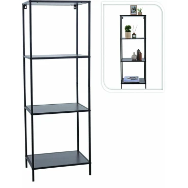 JΚ Home Décor - Ραφιέρα από Μέταλλο & Mdf 45x30x130cm