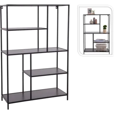 JΚ Home Décor - Ραφιέρα από Μέταλλο & Mdf 76x30x116cm
